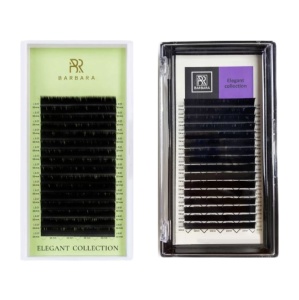 ЧЁРНЫЕ РЕСНИЦЫ BARBARA "ELEGANT" ОДНА ДЛИНА (16 ЛИНИЙ)